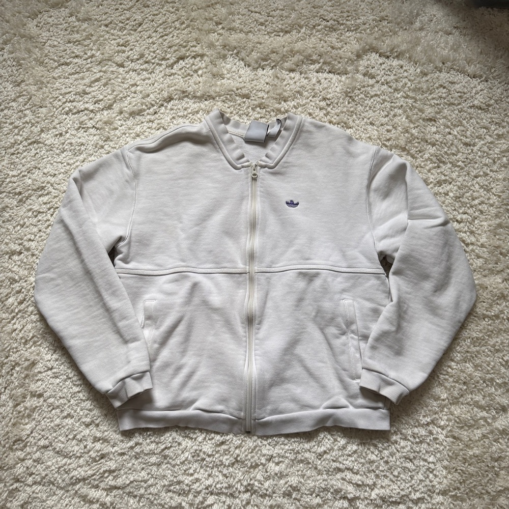 Adidas Originals Men's Off white SHMOO CARDIGAN FM1382 Size Med